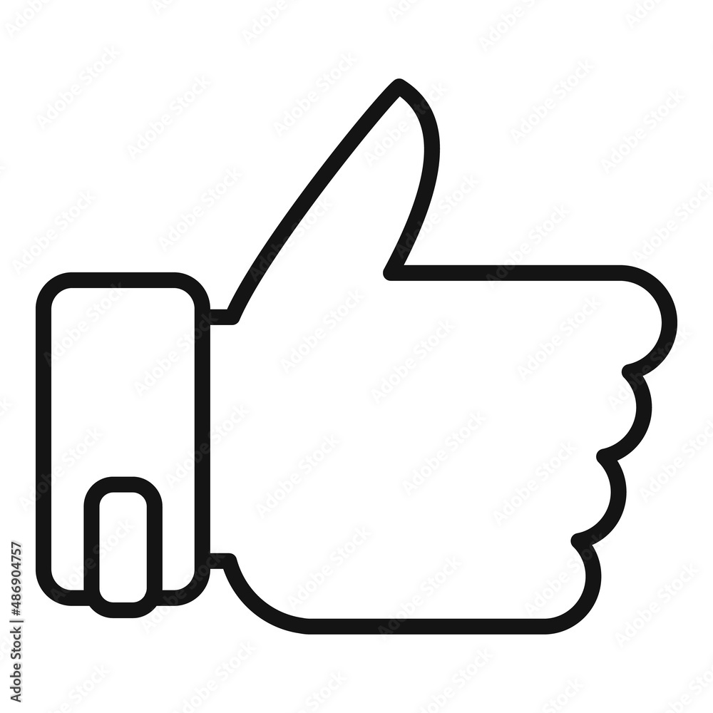 Thumb up opportunity icon outline vector. Business success Thumb up opportunity icon outline vector. Business success