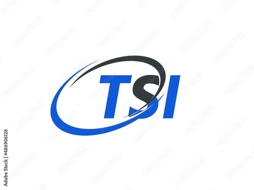TSI letter creative modern elegant swoosh logo design TSI letter creative modern elegant swoosh logo design