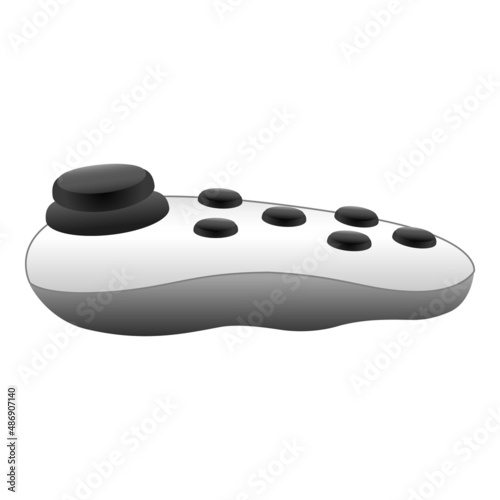 Fun joystick icon cartoon vector. Game control