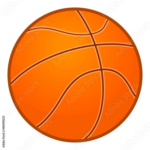 Basketball ball icon cartoon vector. Sport element