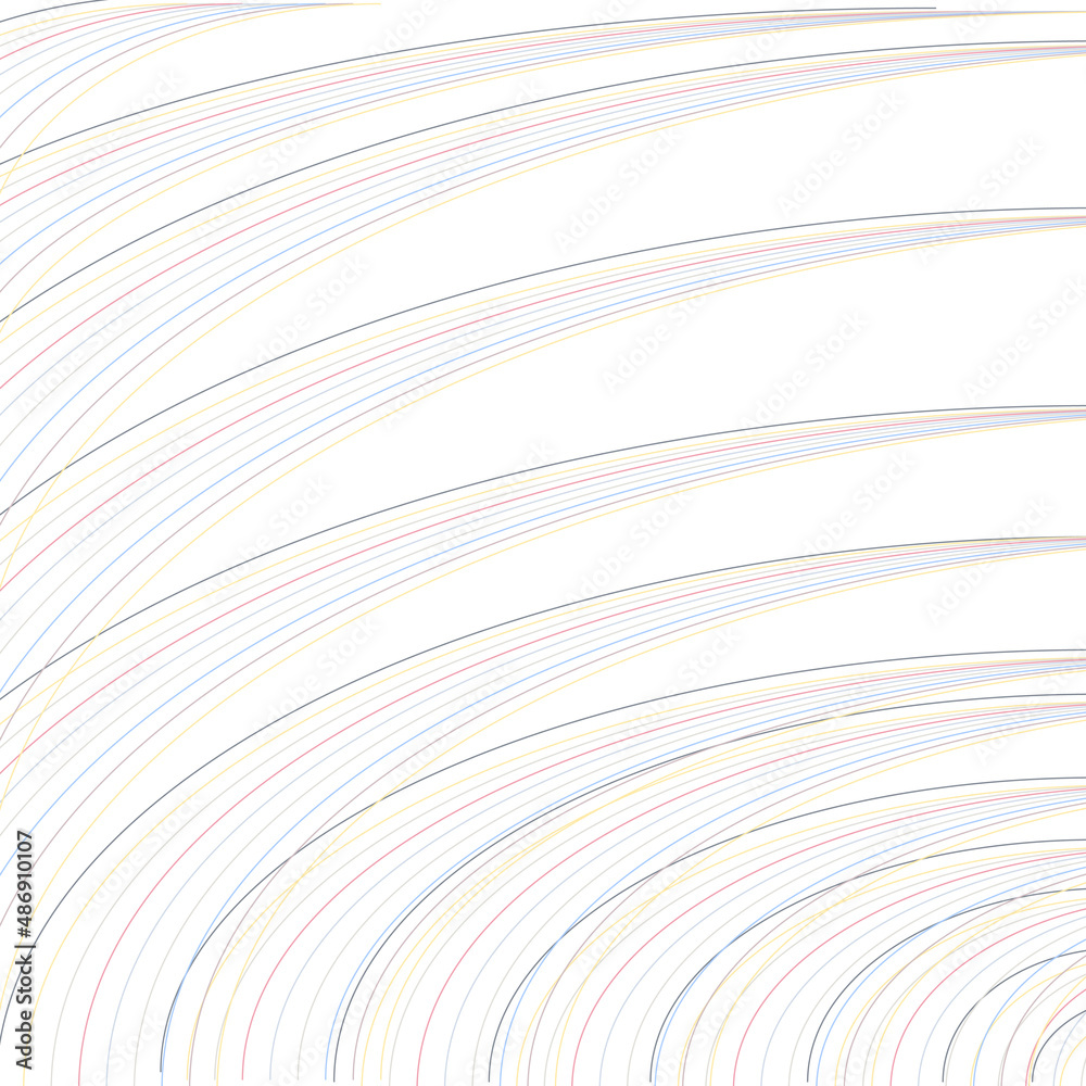 Colored lines on a bluish background.3d. Colored lines on a bluish background.3d.