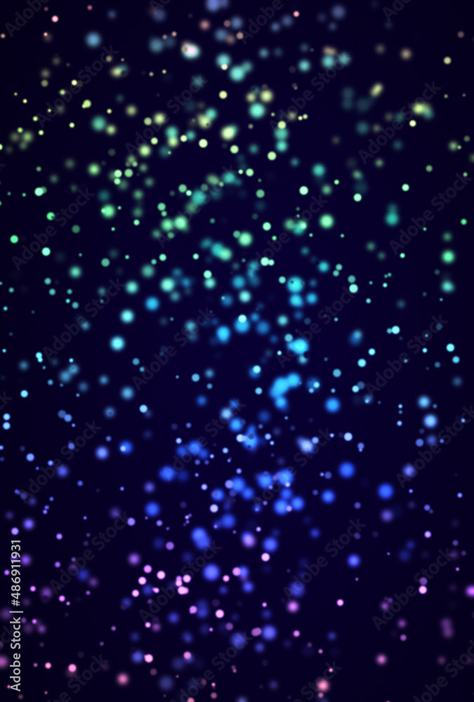 背景素材_イルミネーション_青 背景素材_イルミネーション_青
