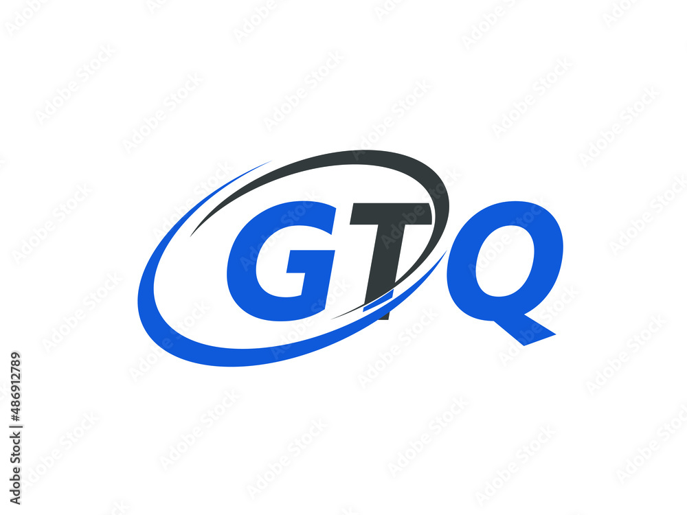 GTQ letter creative modern elegant swoosh logo design GTQ letter creative modern elegant swoosh logo design