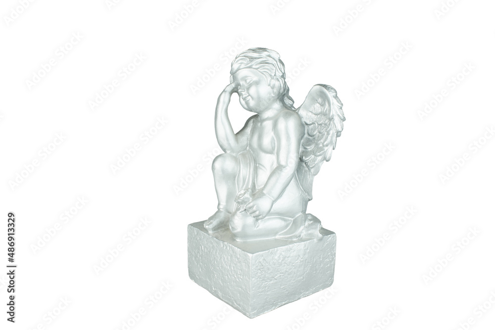 Ceramic Angel isolated on white background Ceramic Angel isolated on white background