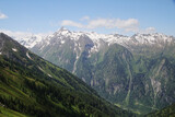 The view from Imbachhorn mountain to Zell am See valley, Austria	