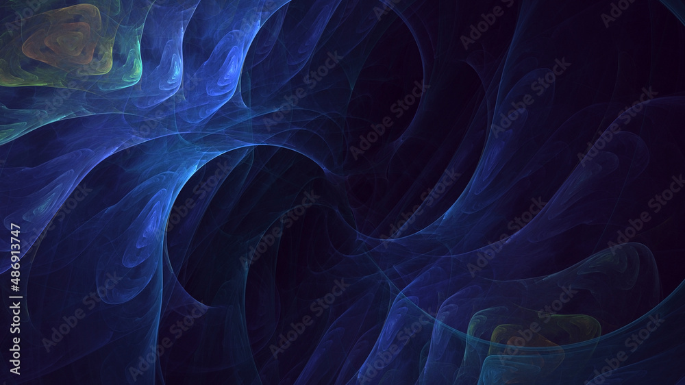 Fototapeta premium 3D rendering abstract fractal light background