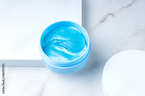 Photo Hydrogel eye patch with marine collagen for nourishing and softening the skin around the eyes