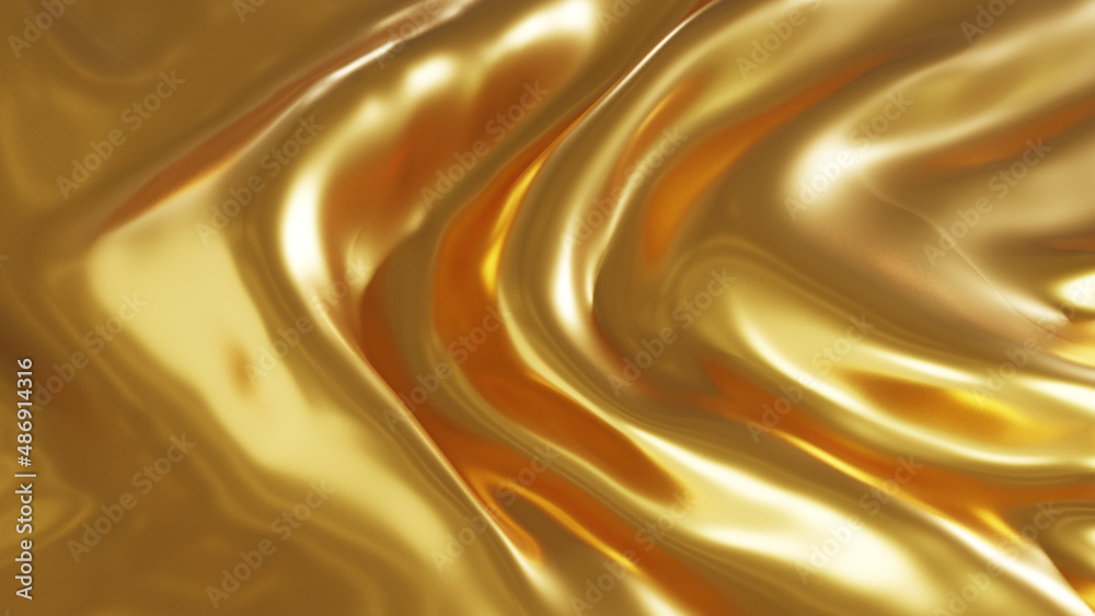 金色の液体の背景テクスチャ 3dイラスト Stock Illustration Adobe Stock