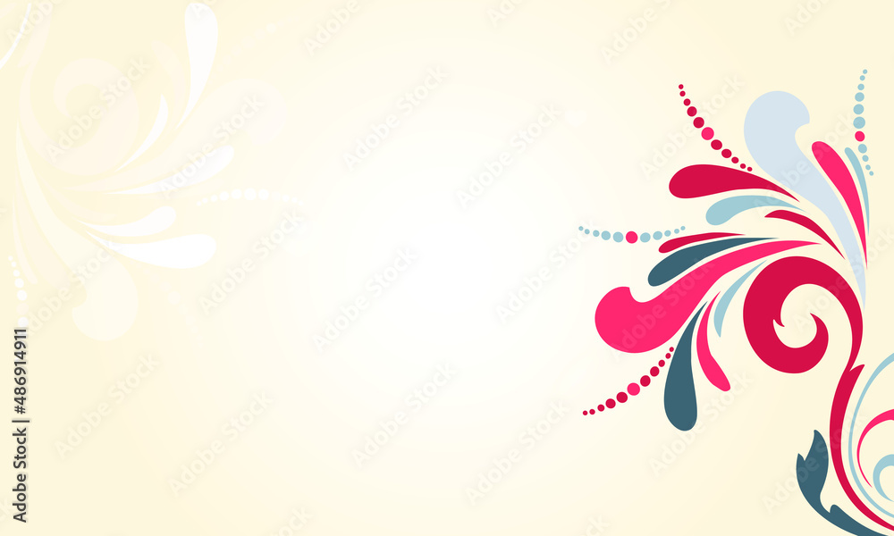 abstract floral background in red gray vector abstract floral background in red gray vector