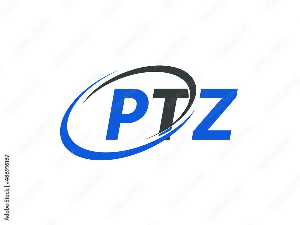 PTZ letter creative modern elegant swoosh logo design PTZ letter creative modern elegant swoosh logo design