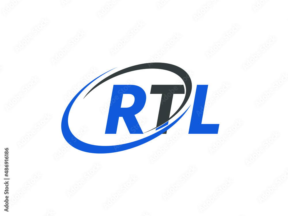 RTL letter creative modern elegant swoosh logo design RTL letter creative modern elegant swoosh logo design