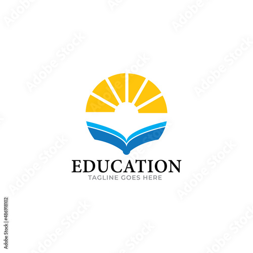 education logo. university and college school. learning logo