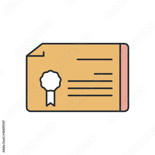 waybill icon from delivery and logistic collection. Thin outline waybill, service, car detailed offset lineal color icon isolated on white background. Line vector waybill sign, symbol for web and
