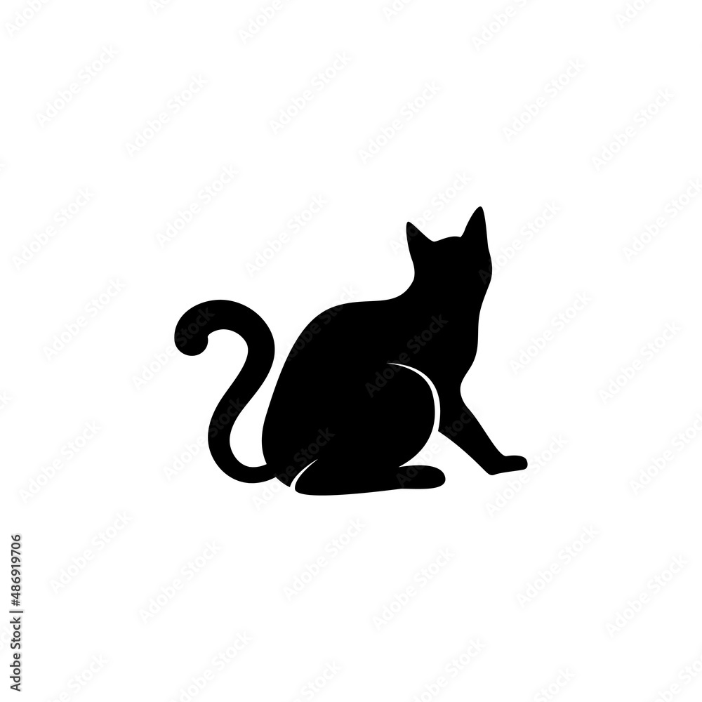 cat logo icon design template vector
