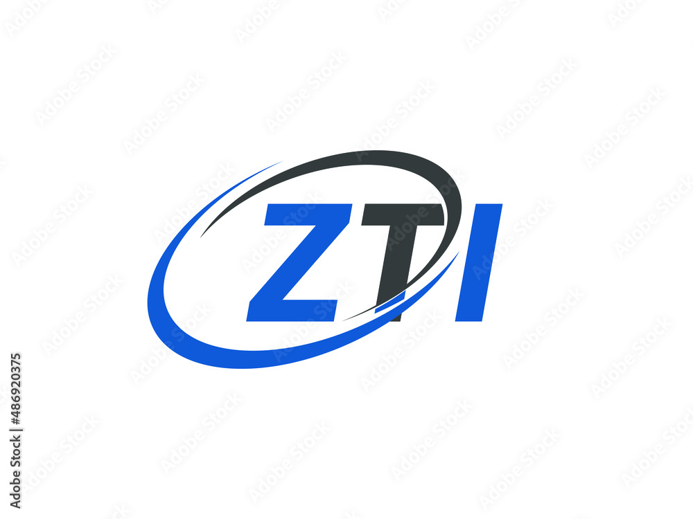 ZTI letter creative modern elegant swoosh logo design ZTI letter creative modern elegant swoosh logo design