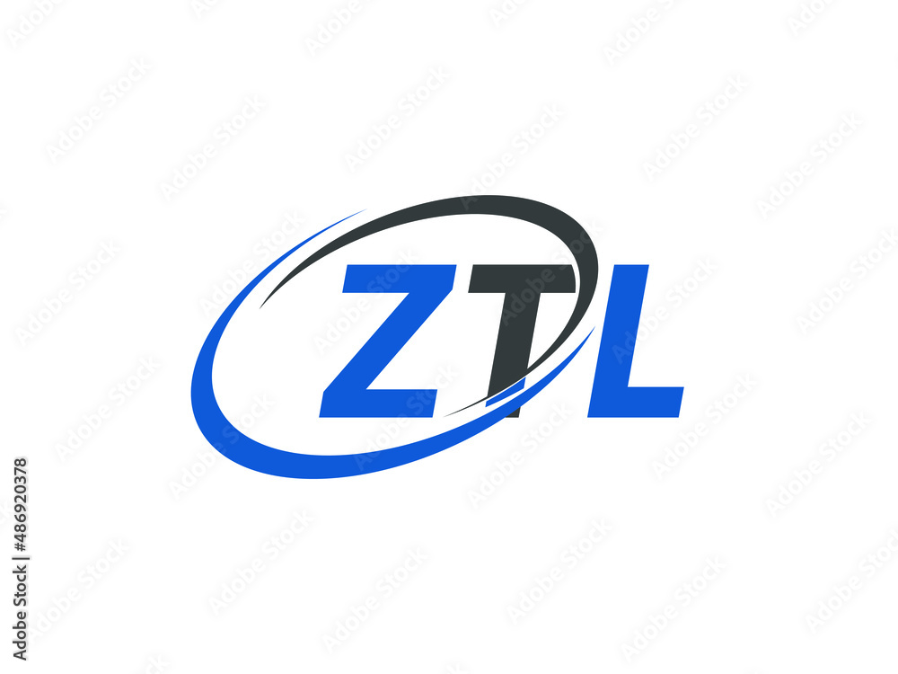 ZTL letter creative modern elegant swoosh logo design ZTL letter creative modern elegant swoosh logo design
