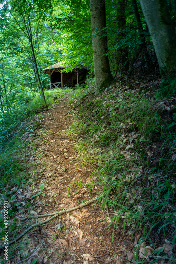 Wanderhütte im Odenwald
