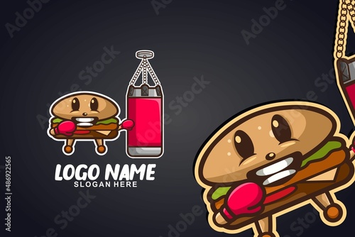 burger chef logo design