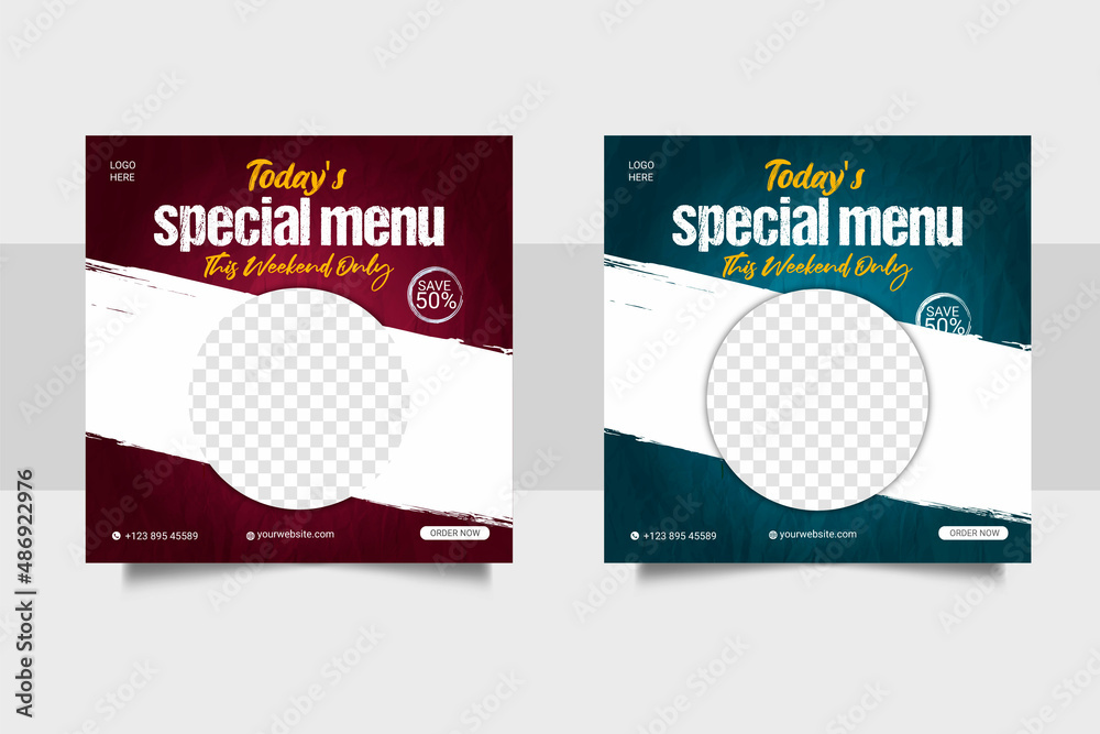 Food menu and restaurant cover template Food menu and restaurant cover template