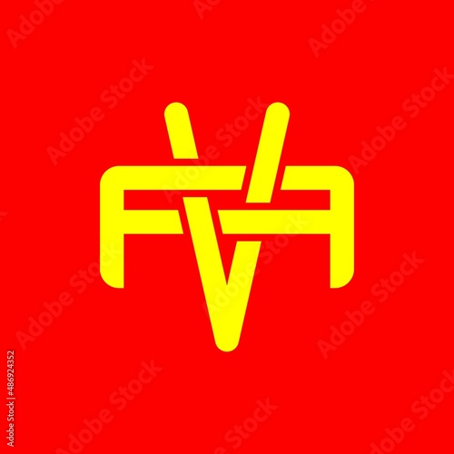 Initial, VA, AV, FVF, VFF, monogram logo vector. photo