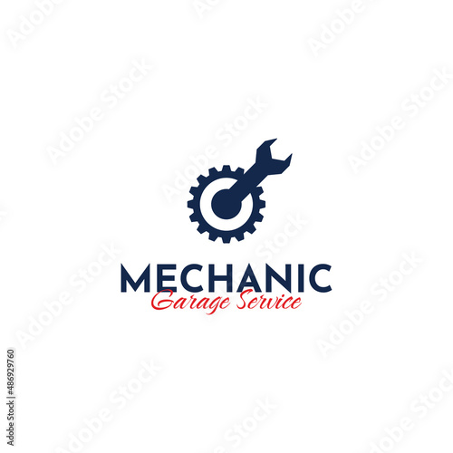 Wallpaper Mural Gear Wrench Spanner Piston Vintage Logo. Minimalist Illustration of Mechanical Garage Shop Vector. Design of Piston Automotive Concept Torontodigital.ca