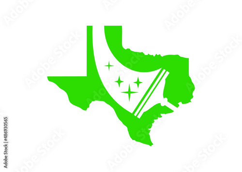 Texaz Cleaning Services Illustration Sign 