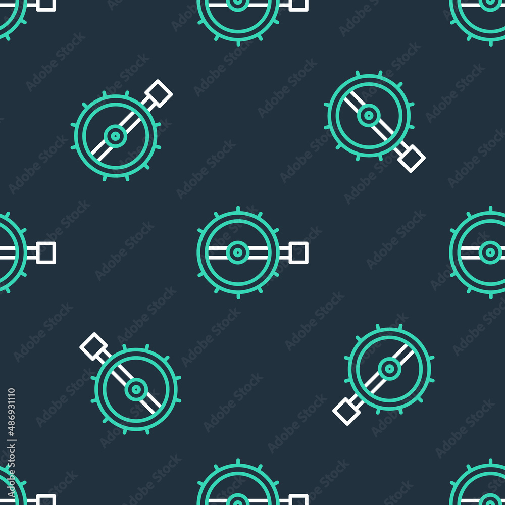 Line Trap hunting icon isolated seamless pattern on black background. Vector Line Trap hunting icon isolated seamless pattern on black background. Vector