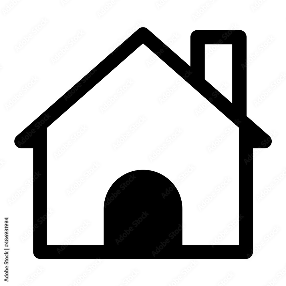 Home Flat Icon Isolated On White Background Home Flat Icon Isolated On White Background