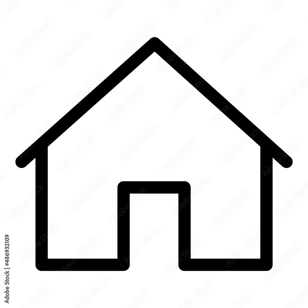 Home Flat Icon Isolated On White Background Home Flat Icon Isolated On White Background