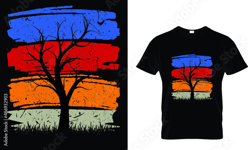 In nature, nothing is perfect and everything is perfect-Nature T-Shirt Design.
