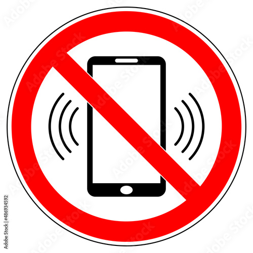 vsrr93 VectorSignRoundRed vsrr - german: Handyverbot / Telefonieren verboten . english: prohibition sign . no cell phone . mobile phone . volume mute . vector . transparent . AI 10 / EPS 10 . g11198