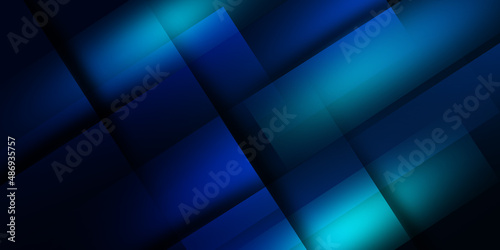 Modern business geometric background with blue polygons square. Bright navy blue dynamic abstract background with diagonal lines. Light blue abstract background 