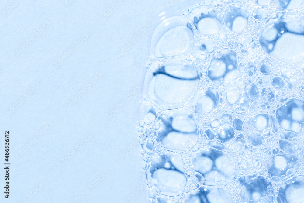 Texture of soap, shower gel or shampoo foam.