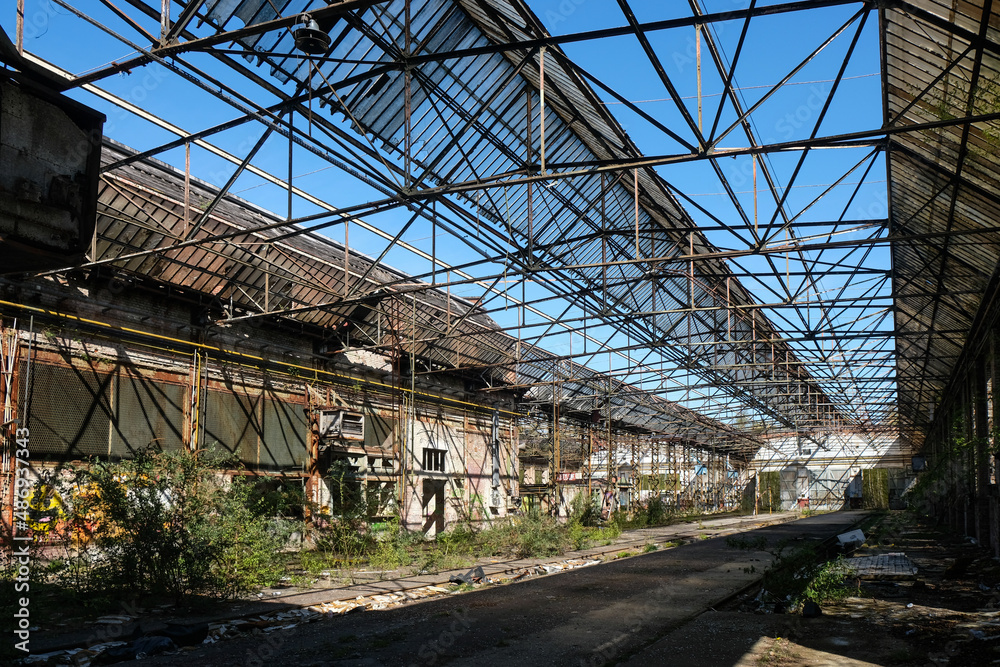 Hangar de réparation des trains