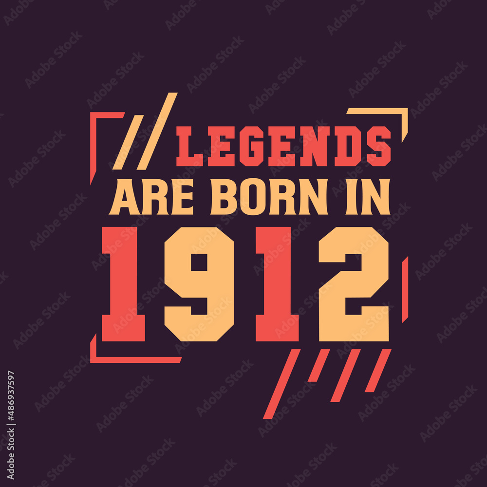Legends are born in 1912. Birthday of Legend 1912