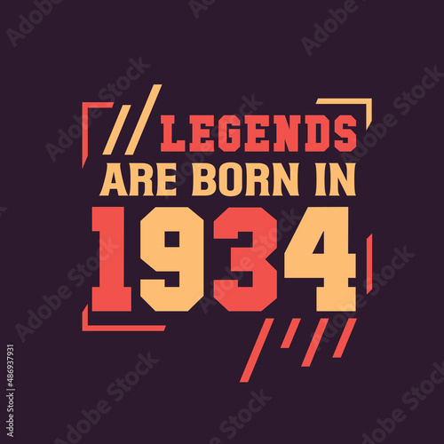 Legends are born in 1934. Birthday of Legend 1934