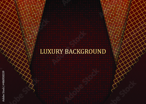 Wallpaper Mural Red and gold luxury background. Vector illustration. Torontodigital.ca