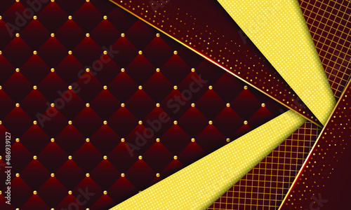 Red and gold luxury background. Vector illustration.