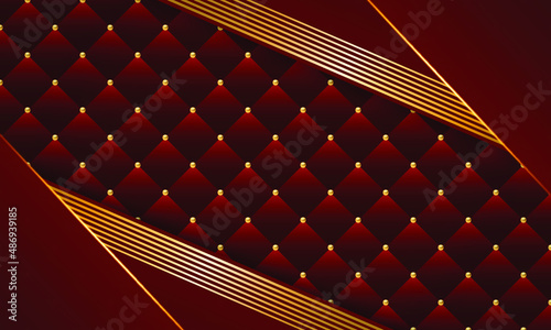 Red and gold luxury background. Vector illustration.