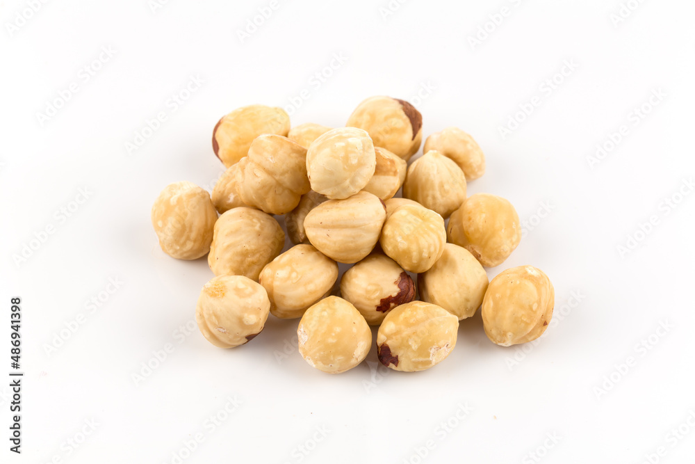Closeup view of hazelnuts Closeup view of hazelnuts