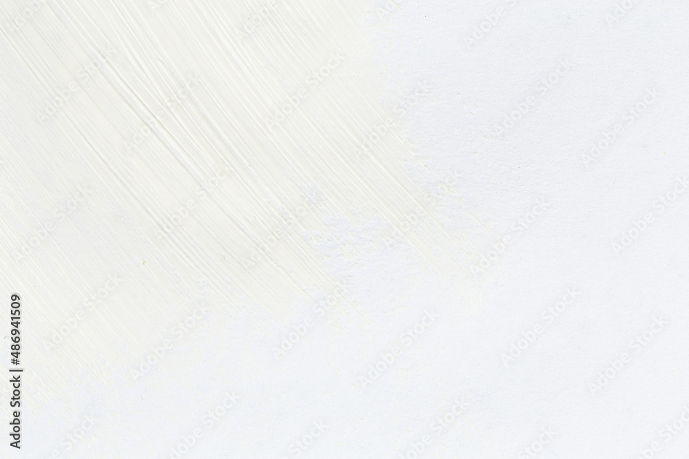 White stroke of the paint brush