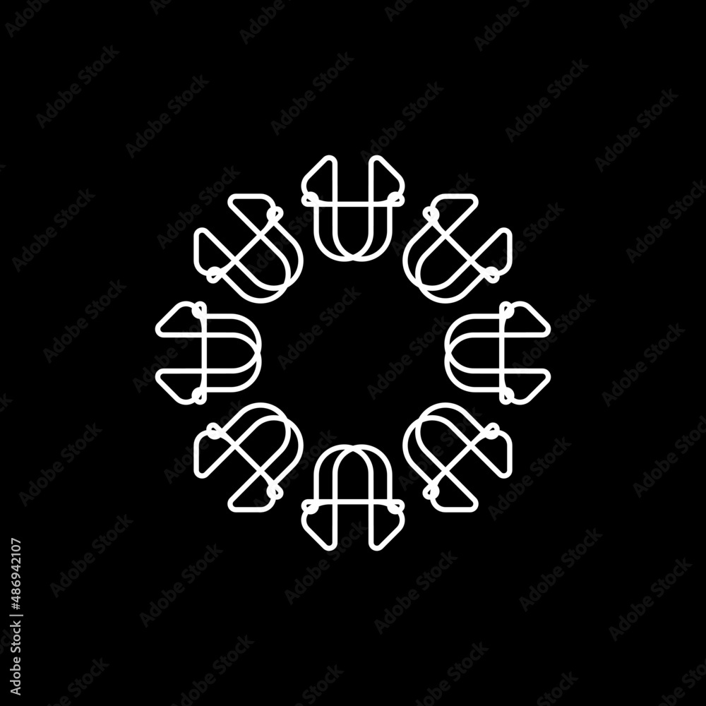 Obraz premium abstract modern simple flat symbol