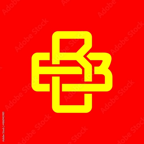 Initial BB, EBB, BEB, monogram logo vector photo