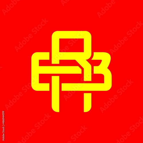 Initial RB, ERB, BEB, monogram logo vector photo