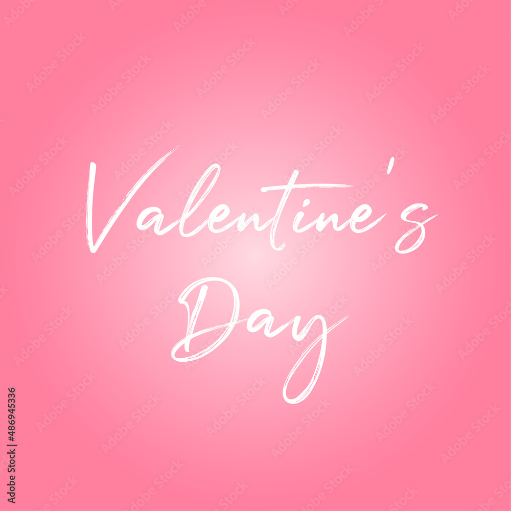Happy Valentine's Day lettering banner	