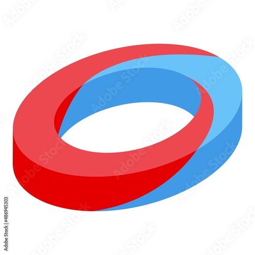 Optical memory icon isometric vector. Visual perception. Vision speech