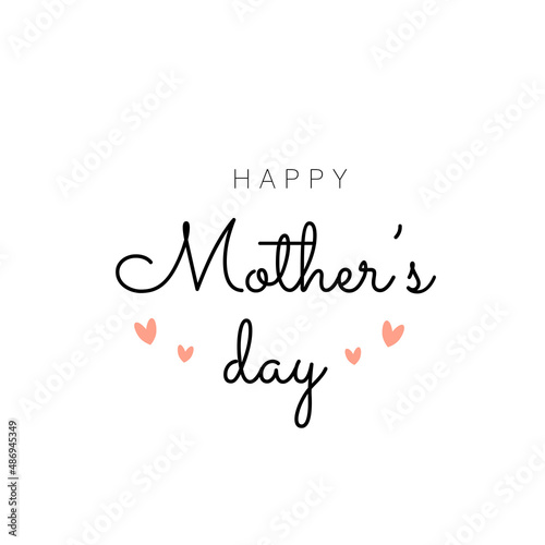 Happy Mother's Day. Vector illustration 