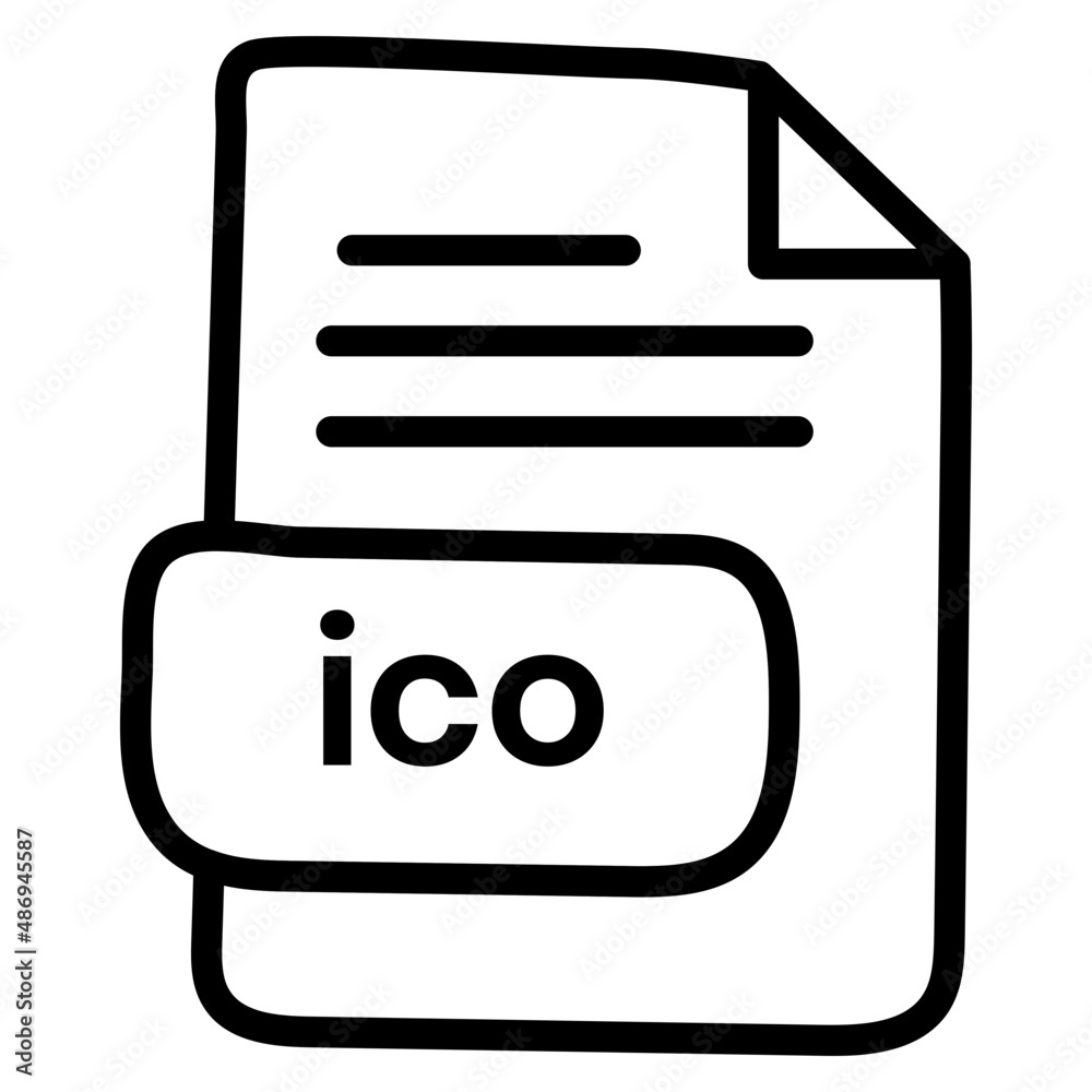 An outline design icon of file
An outline design icon of file