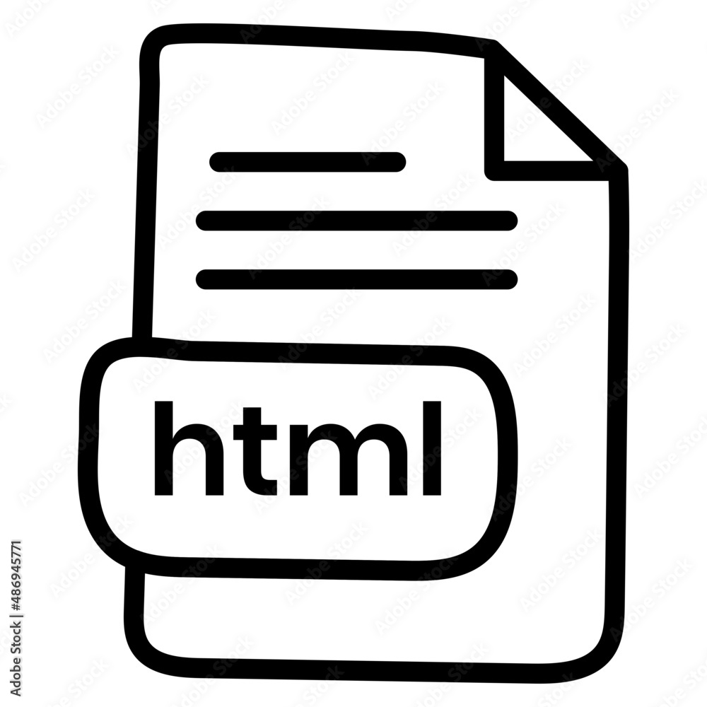 An outline design icon of file
An outline design icon of file