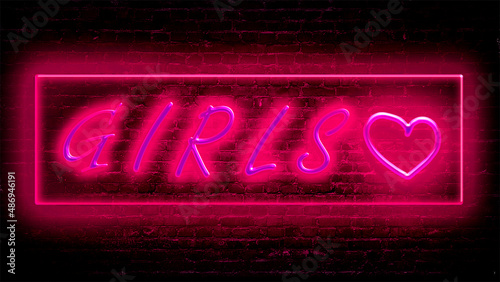 Bright neon sign 